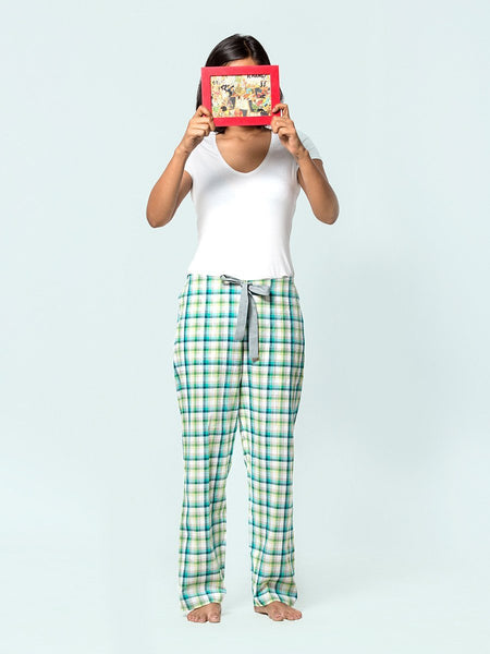 Green Checks Pyjama Pants