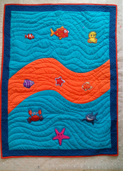 Ocean Theme Baby Quilt